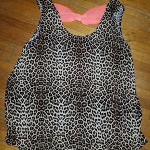 Leapord print top